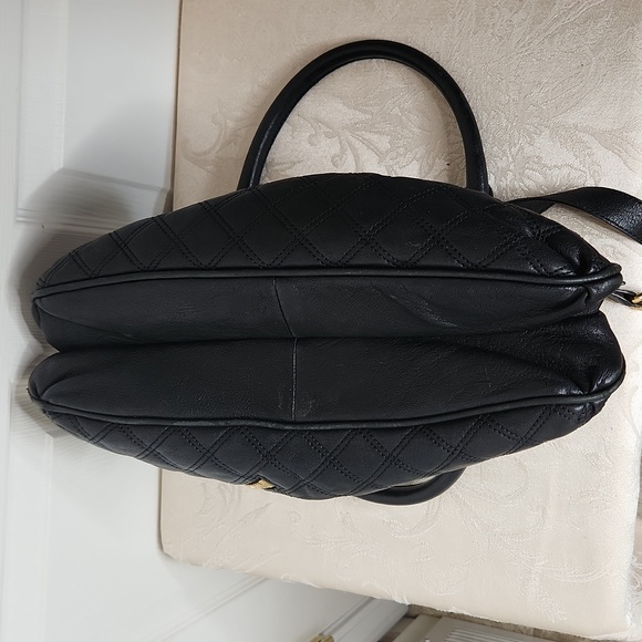 Marc Jacobs quilted leather small Cecilia bag purse black gold chain hardware - Picture 8 of 16